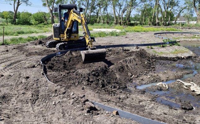 Lopend Project: Grote Tuin met Grindpad en Vijver met Prieel
